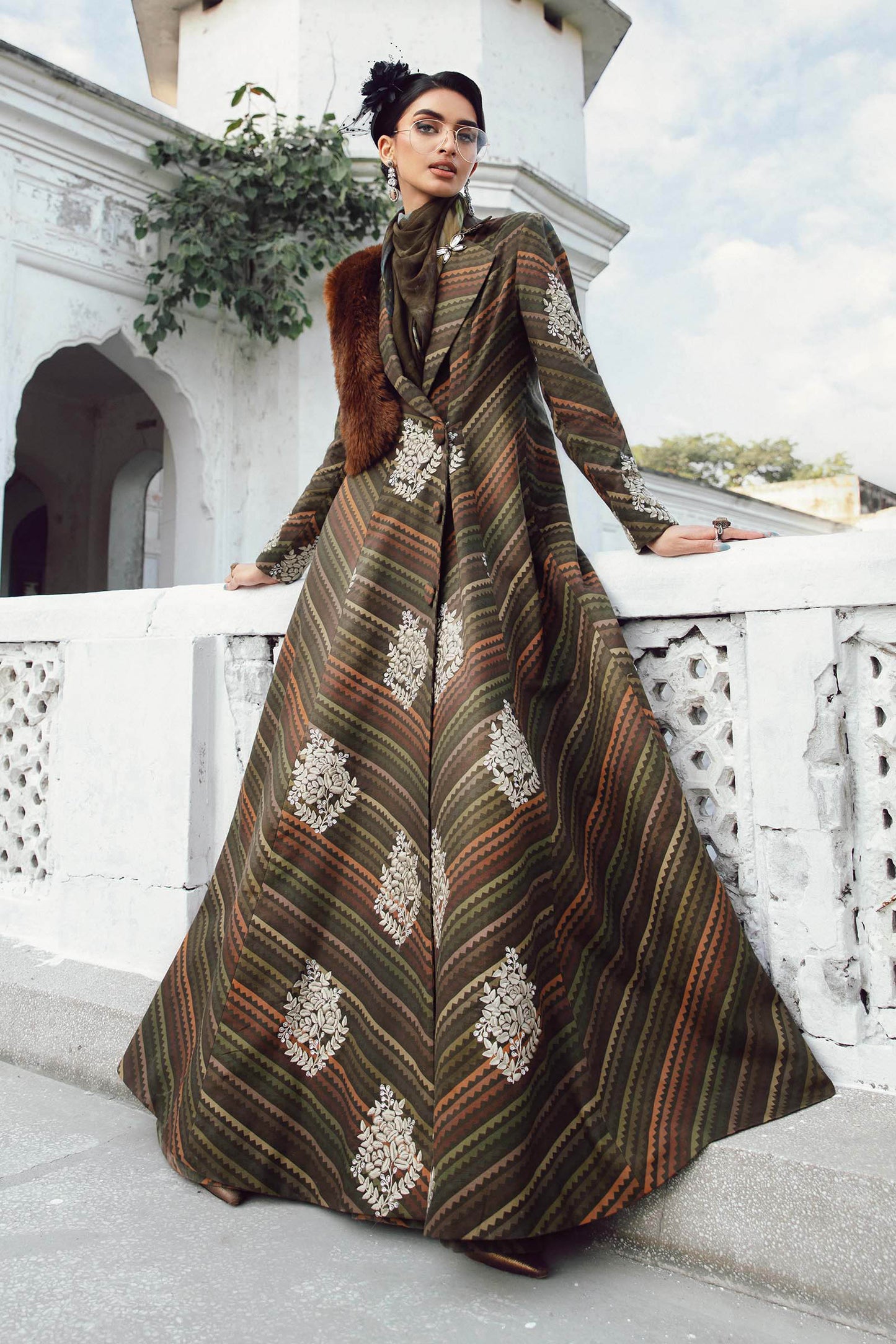 3 Piece Unstitched Embroidered Cambric Suit | MPT-2705-B