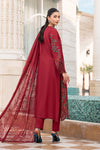 3 Piece Embroidered Jacquard Lawn Suit