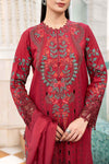 3 Piece Embroidered Jacquard Lawn Suit