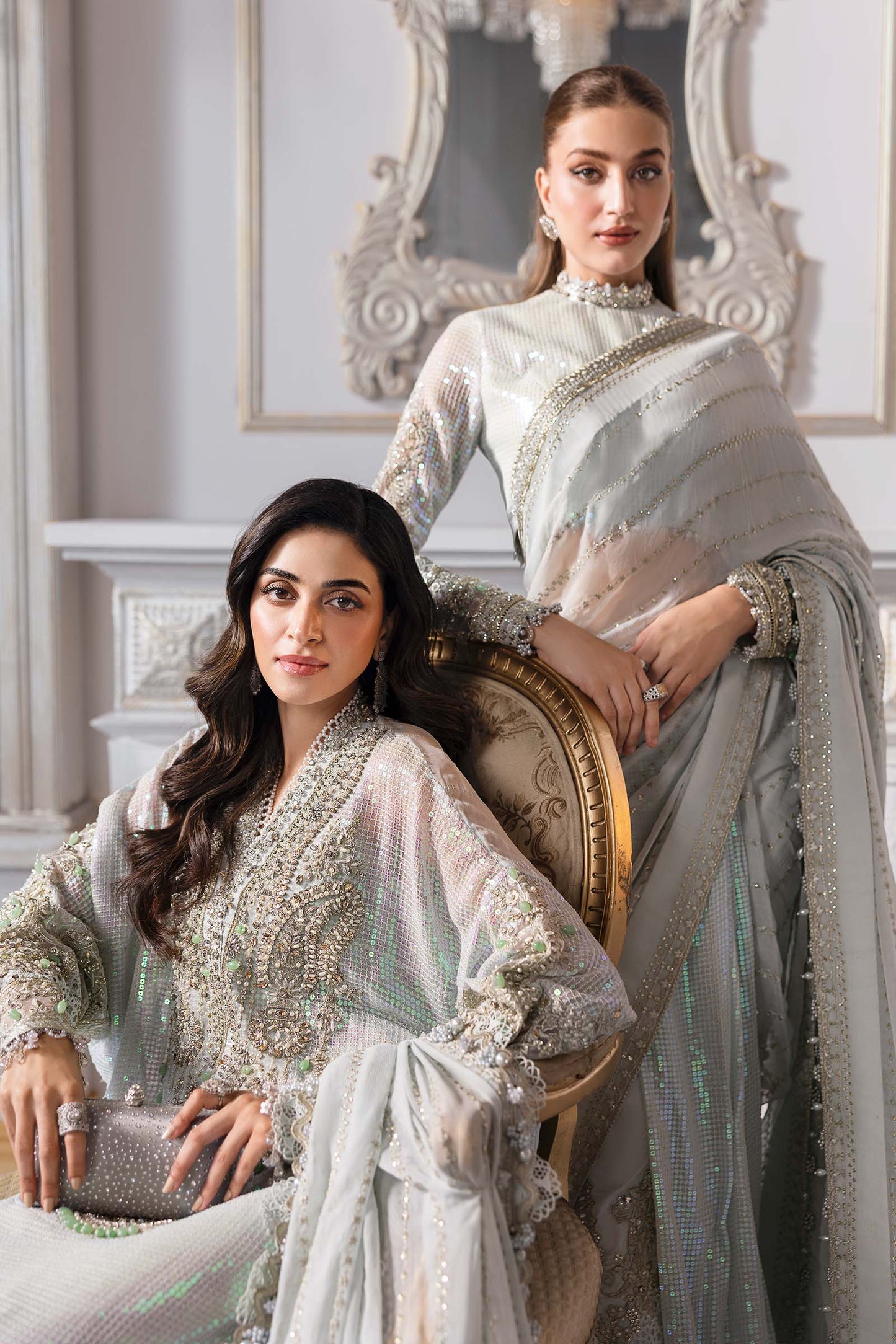 3 Piece Unstitched Embroidered Chiffon Suit | BD-3005