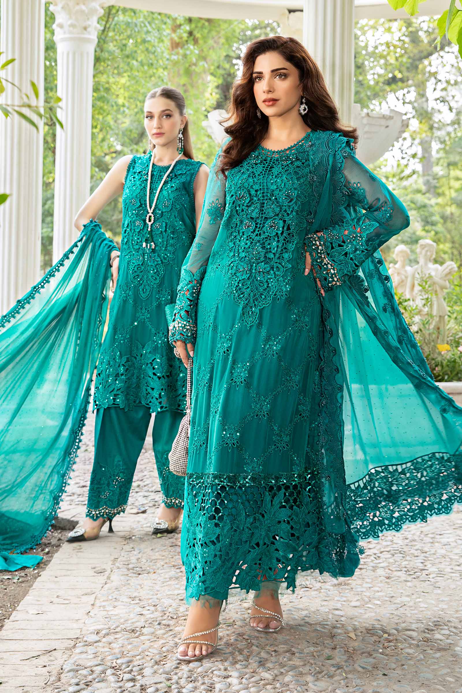 Unstitched Embroidered Chiffon Suit | MPC-24-105