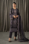 3 Piece Embroidered Velvet Suit