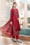 3 Piece Embroidered Jacquard Lawn Suit