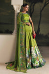 3 Piece Unstitched Embroidered Raw Silk Suit