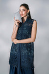 3 Piece Unstitched Embroidered Organza Suit