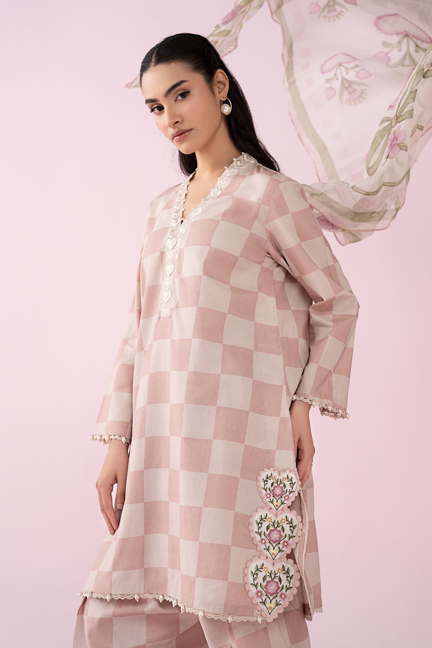 3 Piece Embroidered Lawn Suit