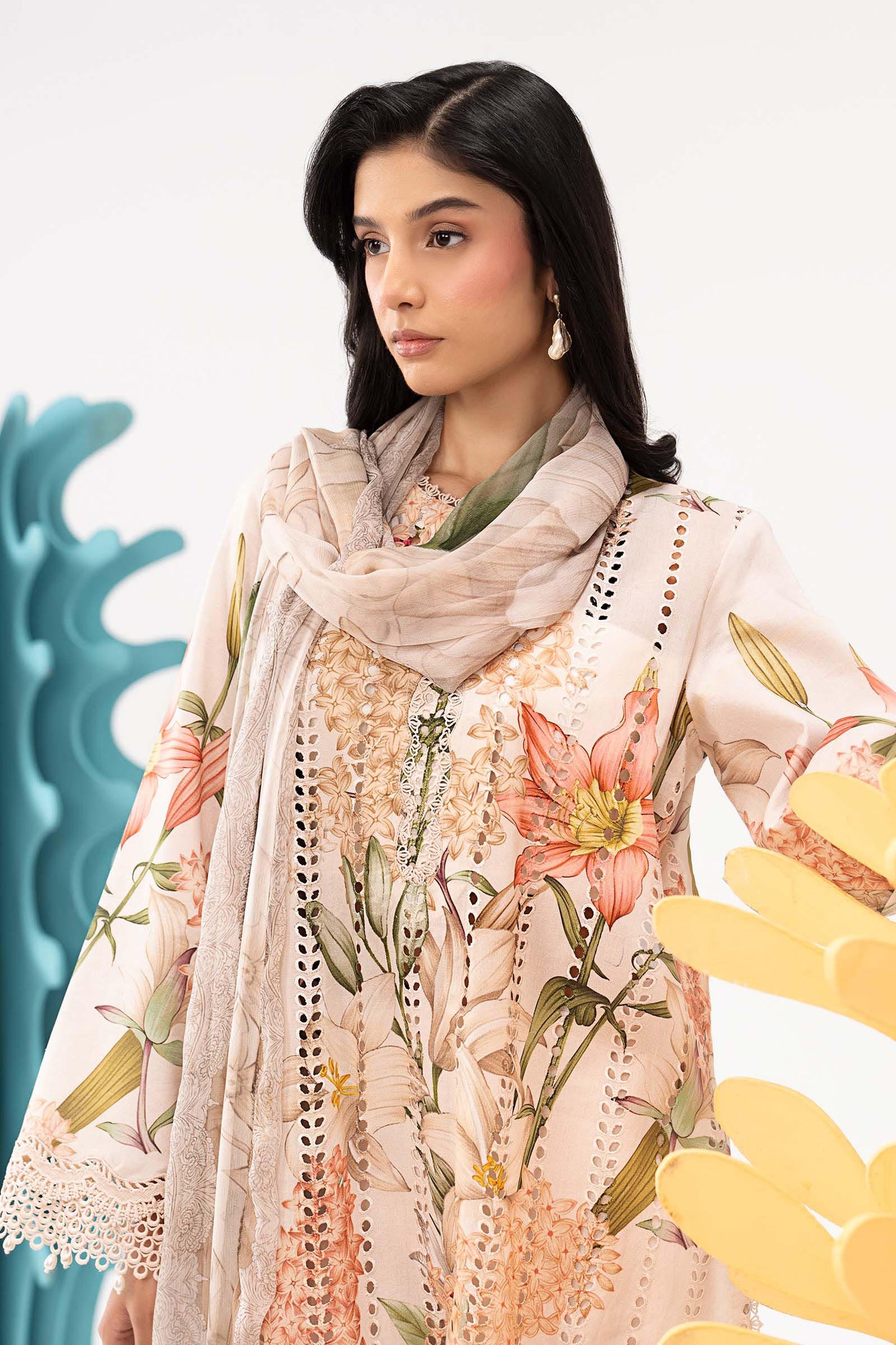 3 Piece Embroidered Lawn Suit