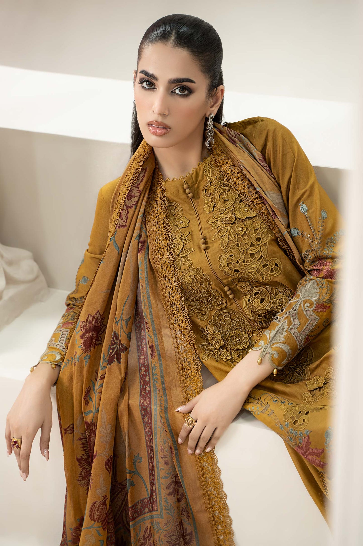 3 Piece Embroidered Lawn Suit | ELS-25-06