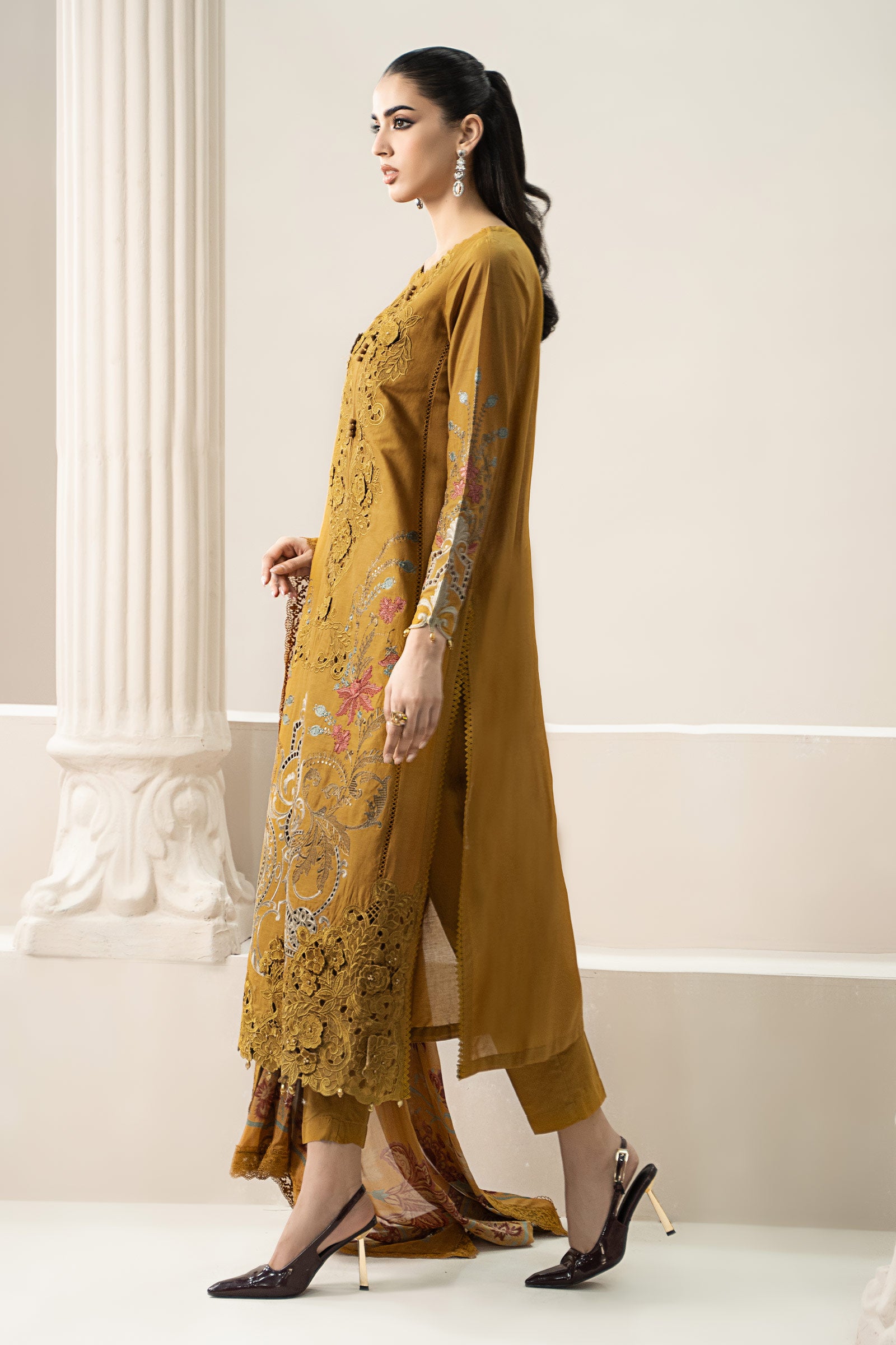 3 Piece Embroidered Lawn Suit | ELS-25-06