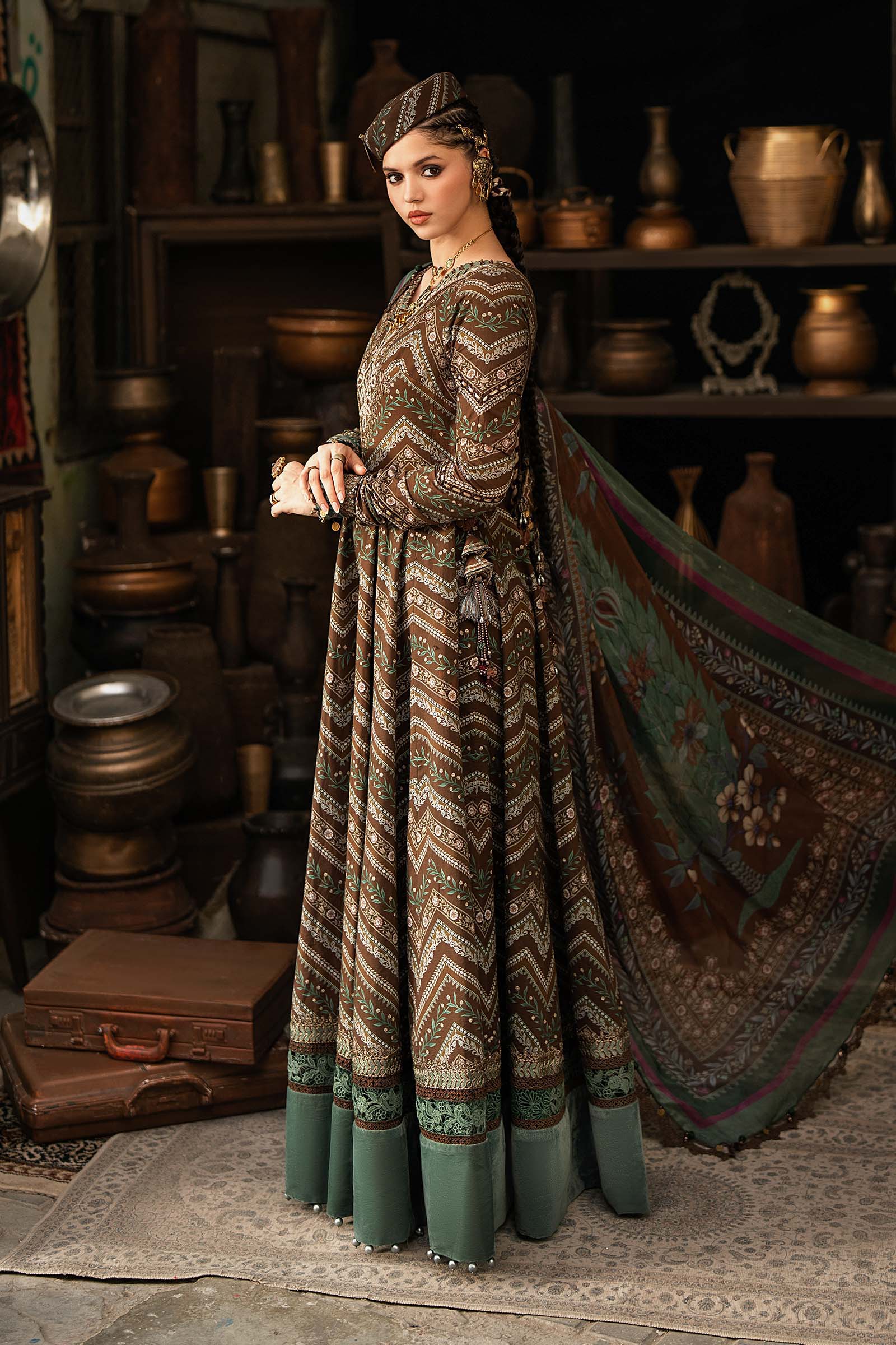 3 Piece Unstitched Embroidered Cambric Suit