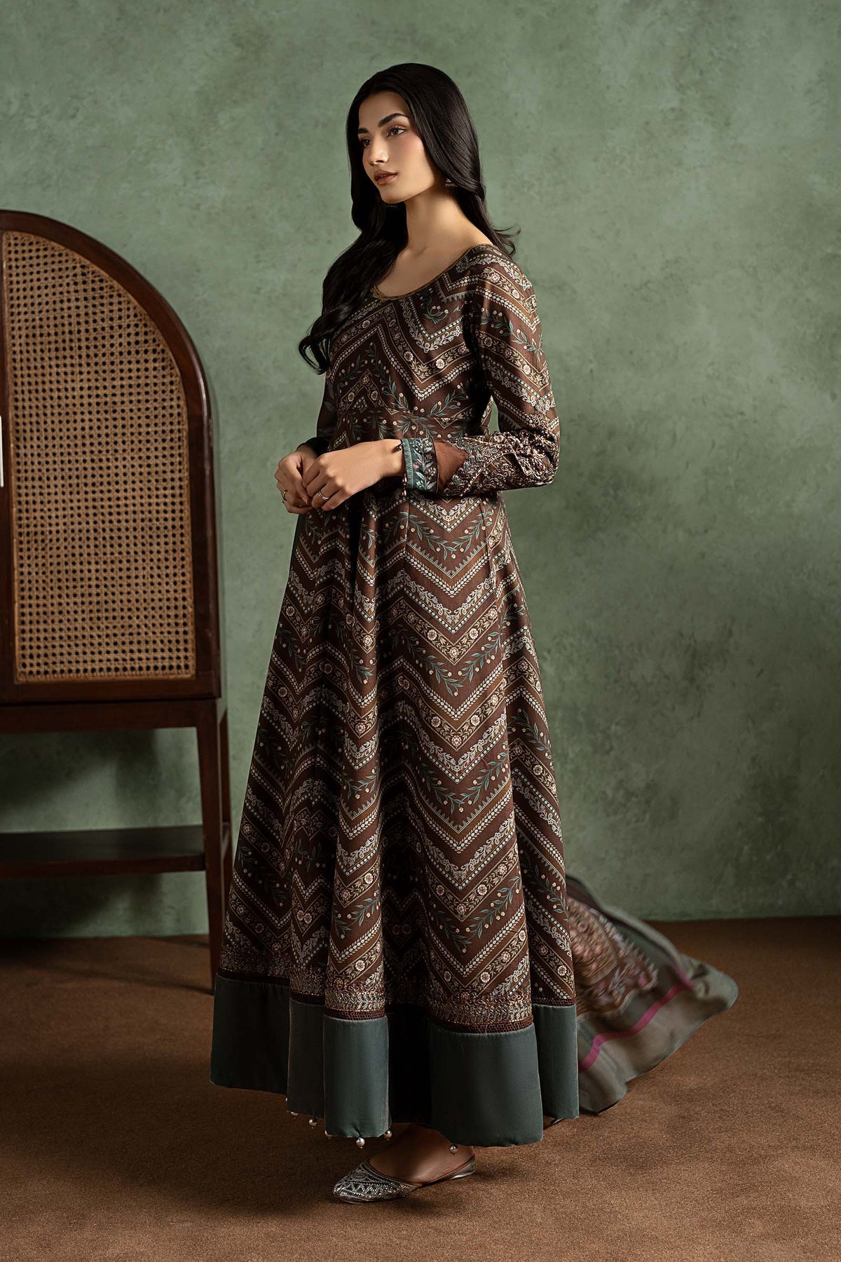 3 Piece Embroidered Cambric Suit