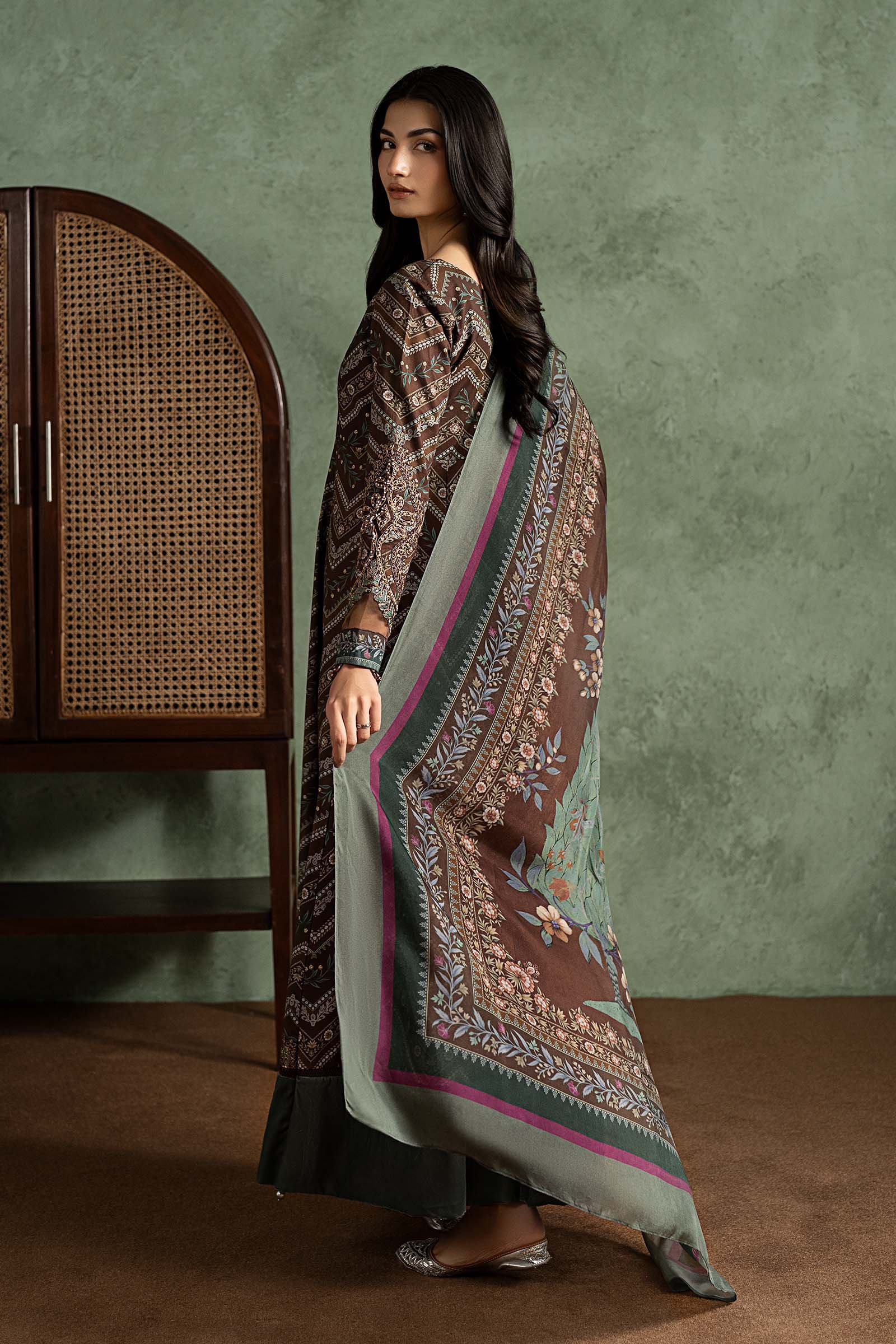 3 Piece Embroidered Cambric Suit