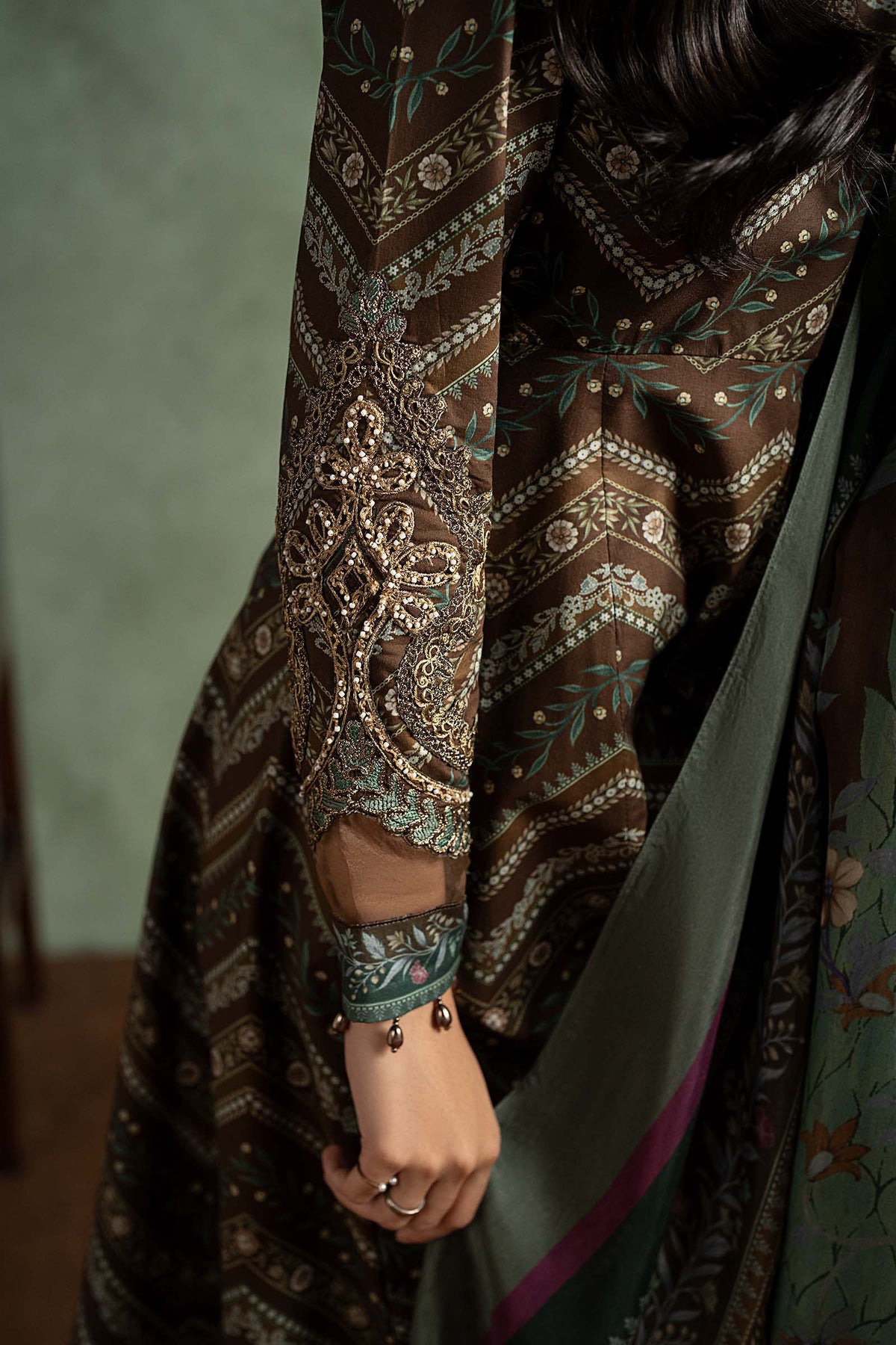 3 Piece Embroidered Cambric Suit
