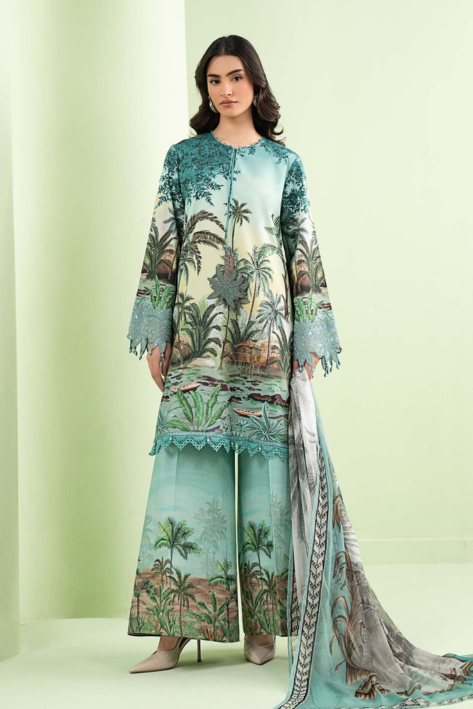 Maria B 3 Piece Embroidered Lawn Suit, view 1