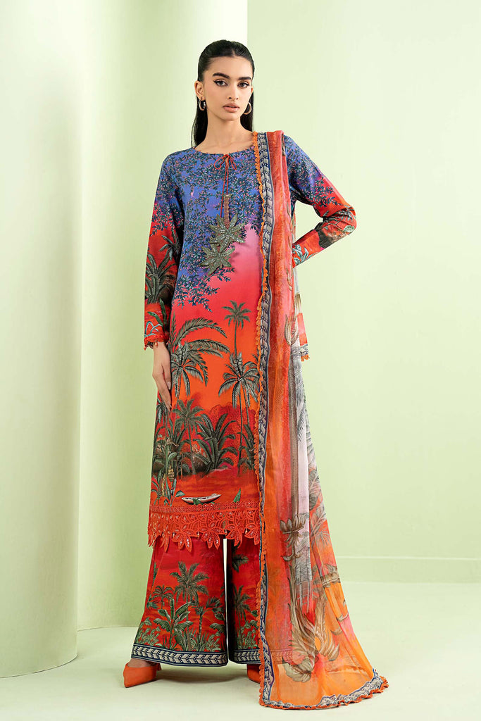 Maria B 3 Piece Embroidered Lawn Suit, view 1