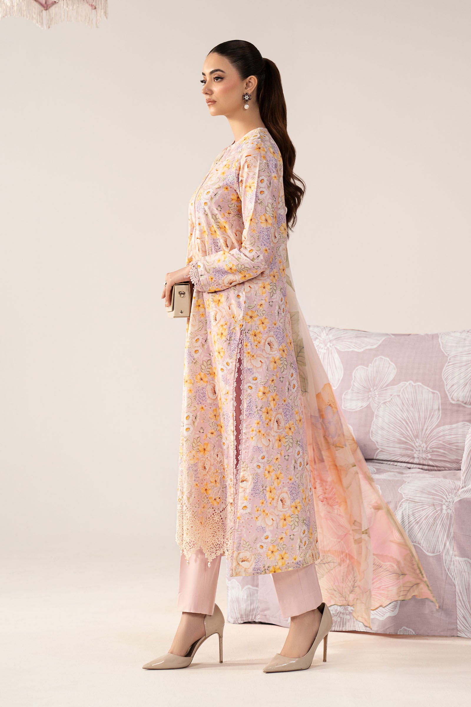 3 Piece Embroidered Lawn Suit