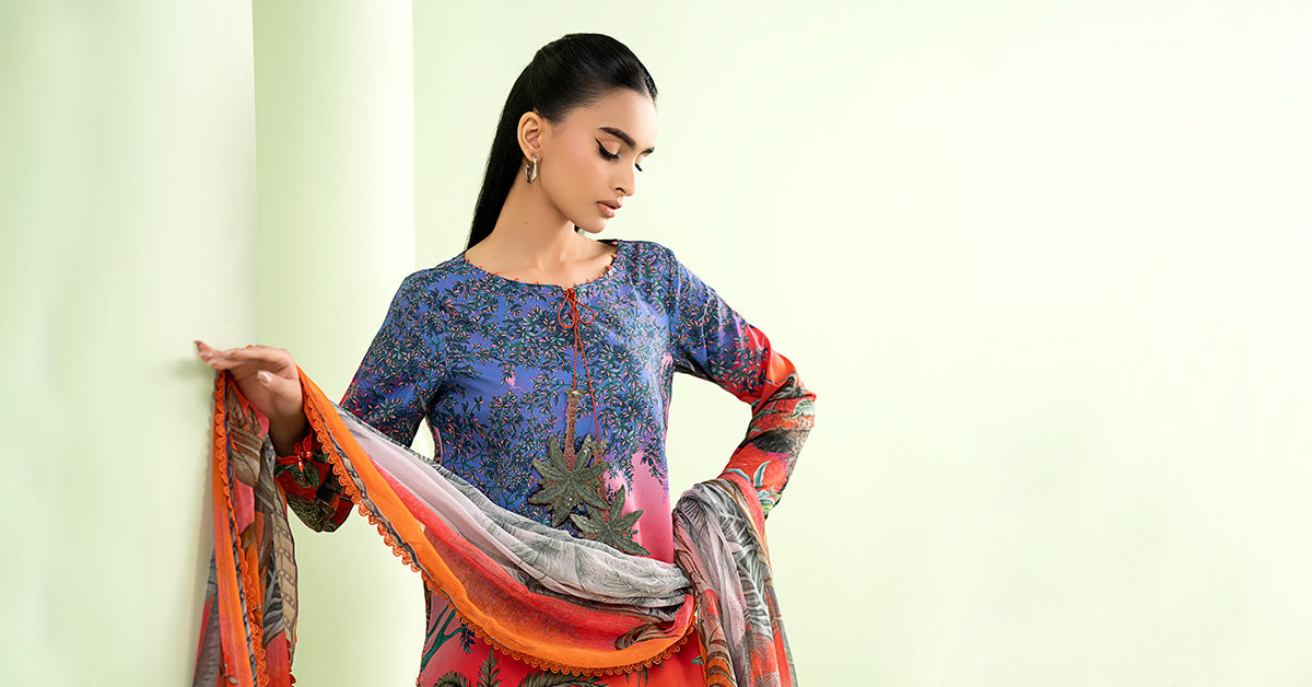 3 Piece Embroidered Lawn Suit