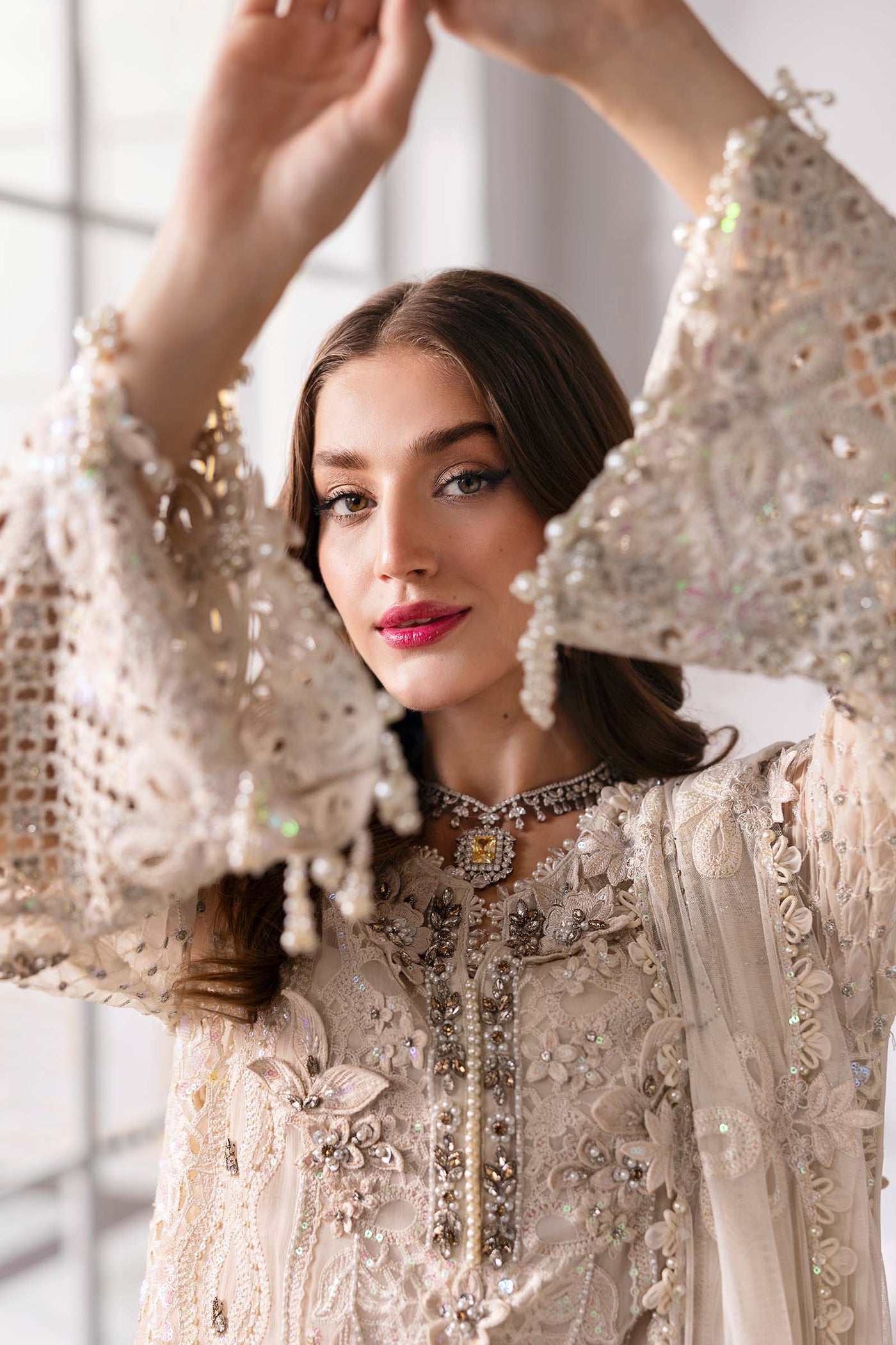 3 Piece Unstitched Embroidered Chiffon Suit | BD-3007