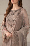 3 Piece Embroidered Chiffon Suit | MCS-25-107