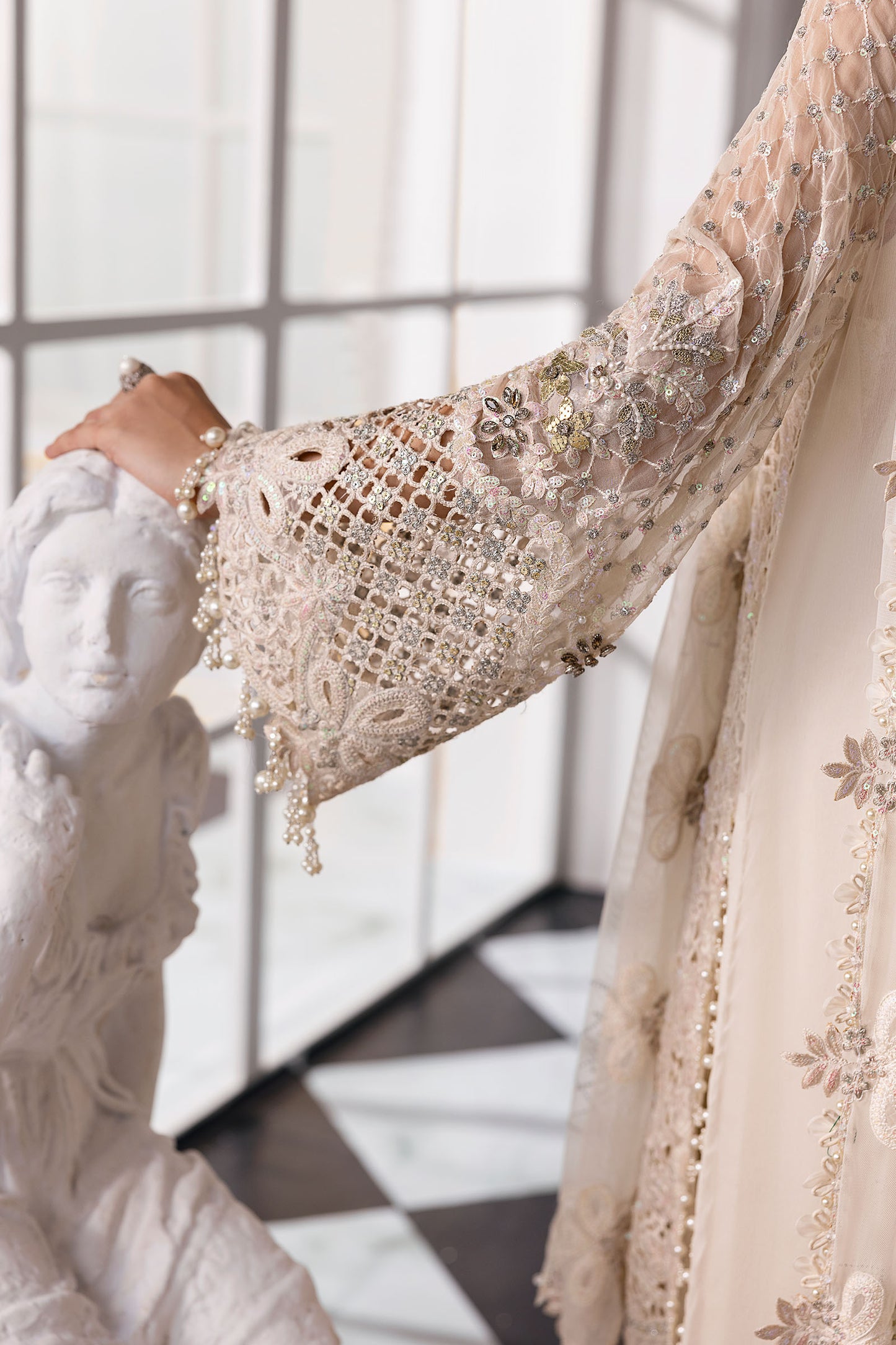 3 Piece Unstitched Embroidered Chiffon Suit | BD-3007