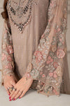 3 Piece Embroidered Chiffon Suit | MCS-25-107