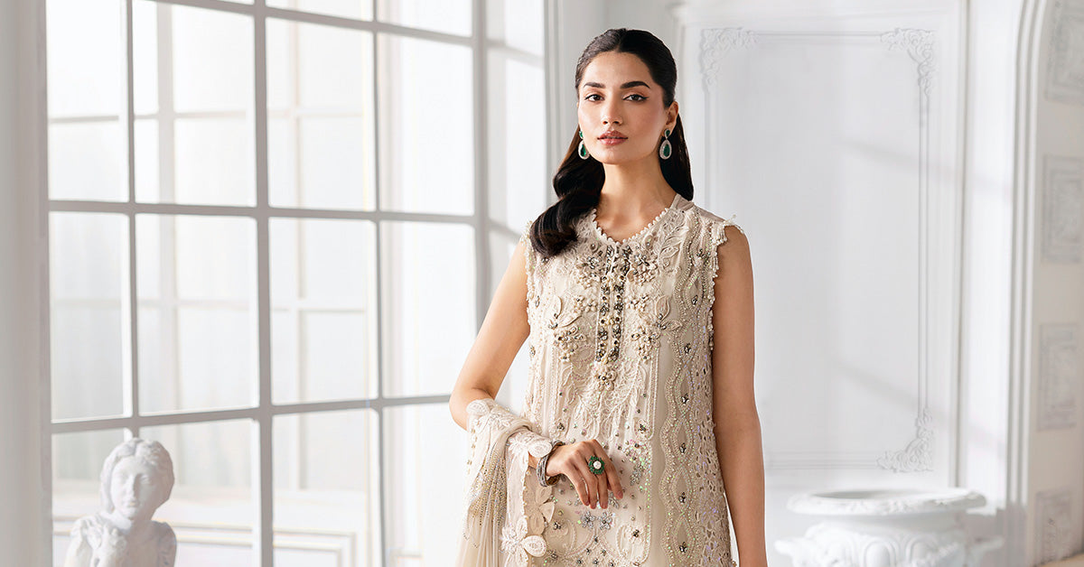 3 Piece Unstitched Embroidered Chiffon Suit | BD-3007