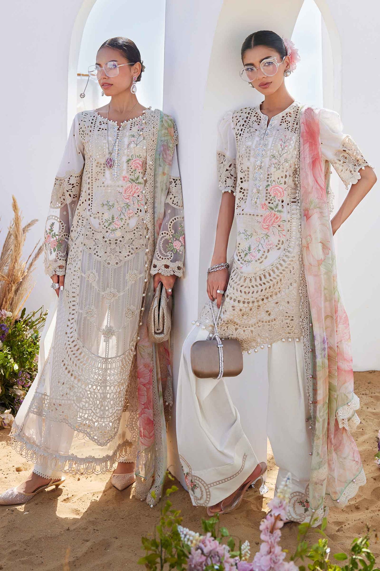 3 Piece Unstitched Embroidered Lawn Suit | EID LAWN-25-07