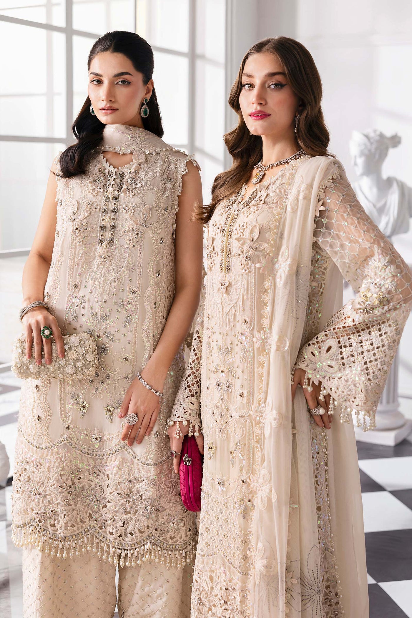 3 Piece Unstitched Embroidered Chiffon Suit | BD-3007