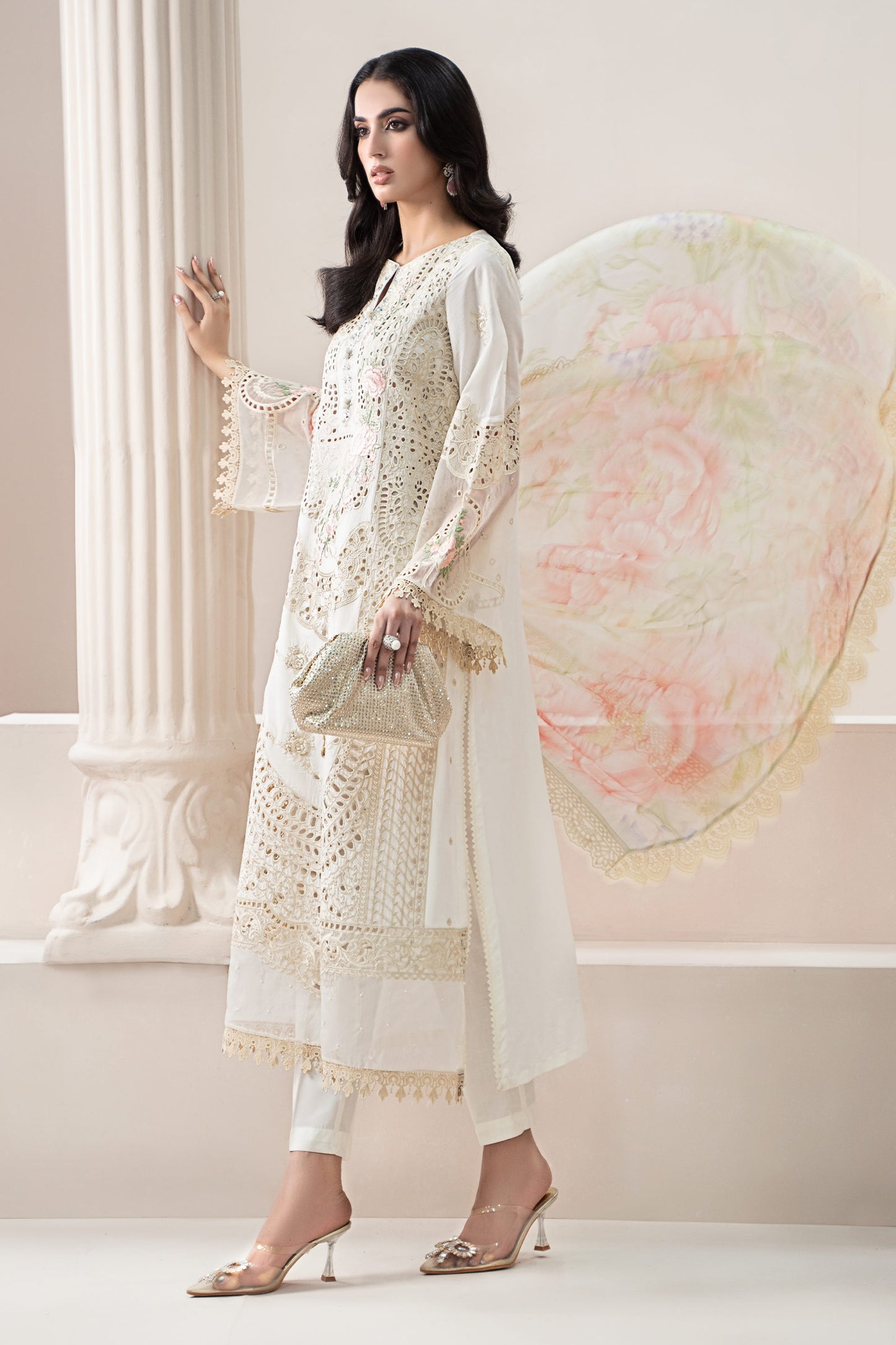 3 Piece Embroidered Lawn Suit | ELS-25-07