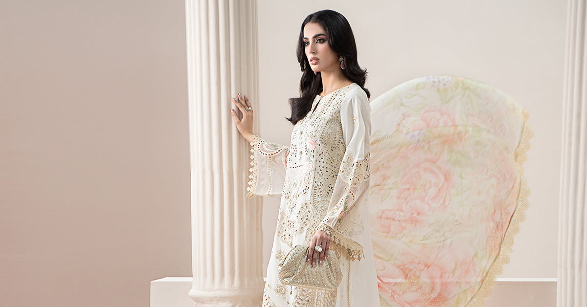 3 Piece Embroidered Lawn Suit | ELS-25-07