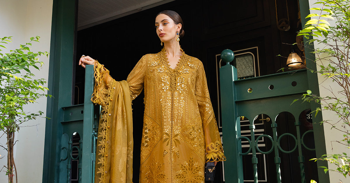 3 Piece Unstitched Embroidered Lawn Suit