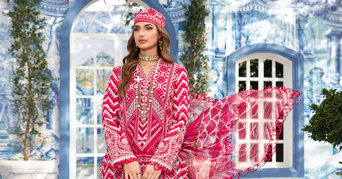 3 Piece Unstitched Printed Suit | MPT-2208-A