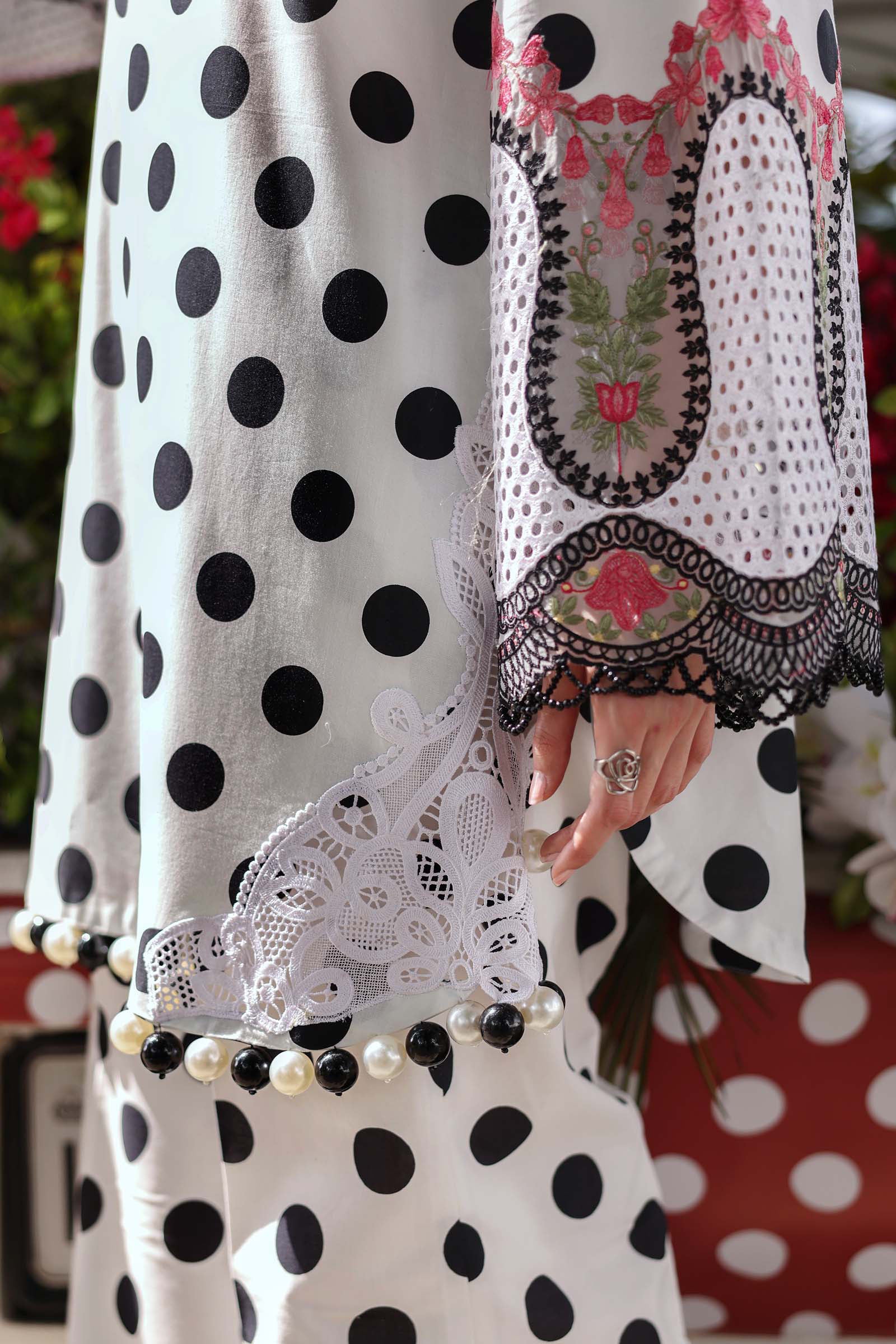 3 Piece Unstitched Embroidered Lawn Suit