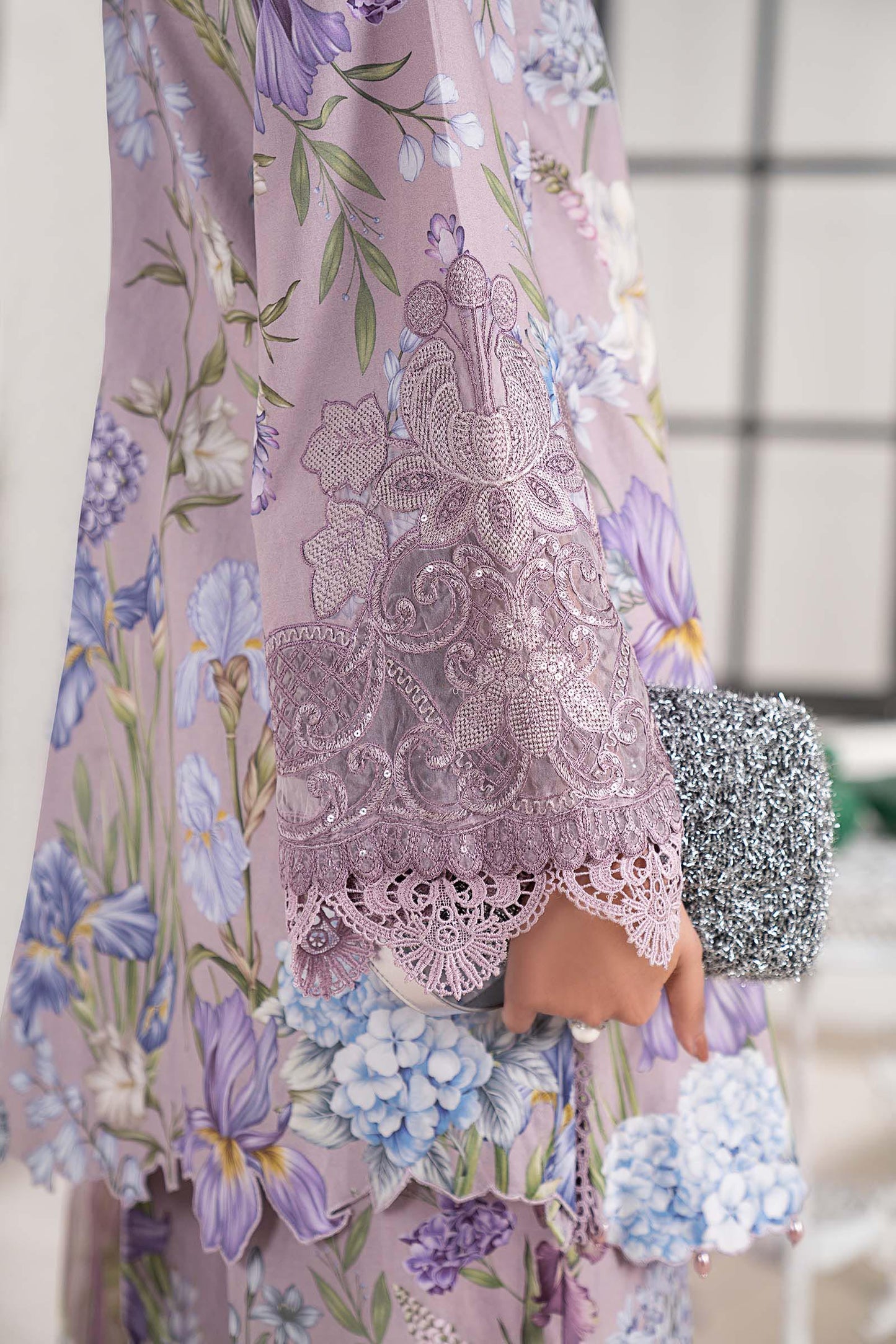 3 Piece Embroidered Cambric Suit