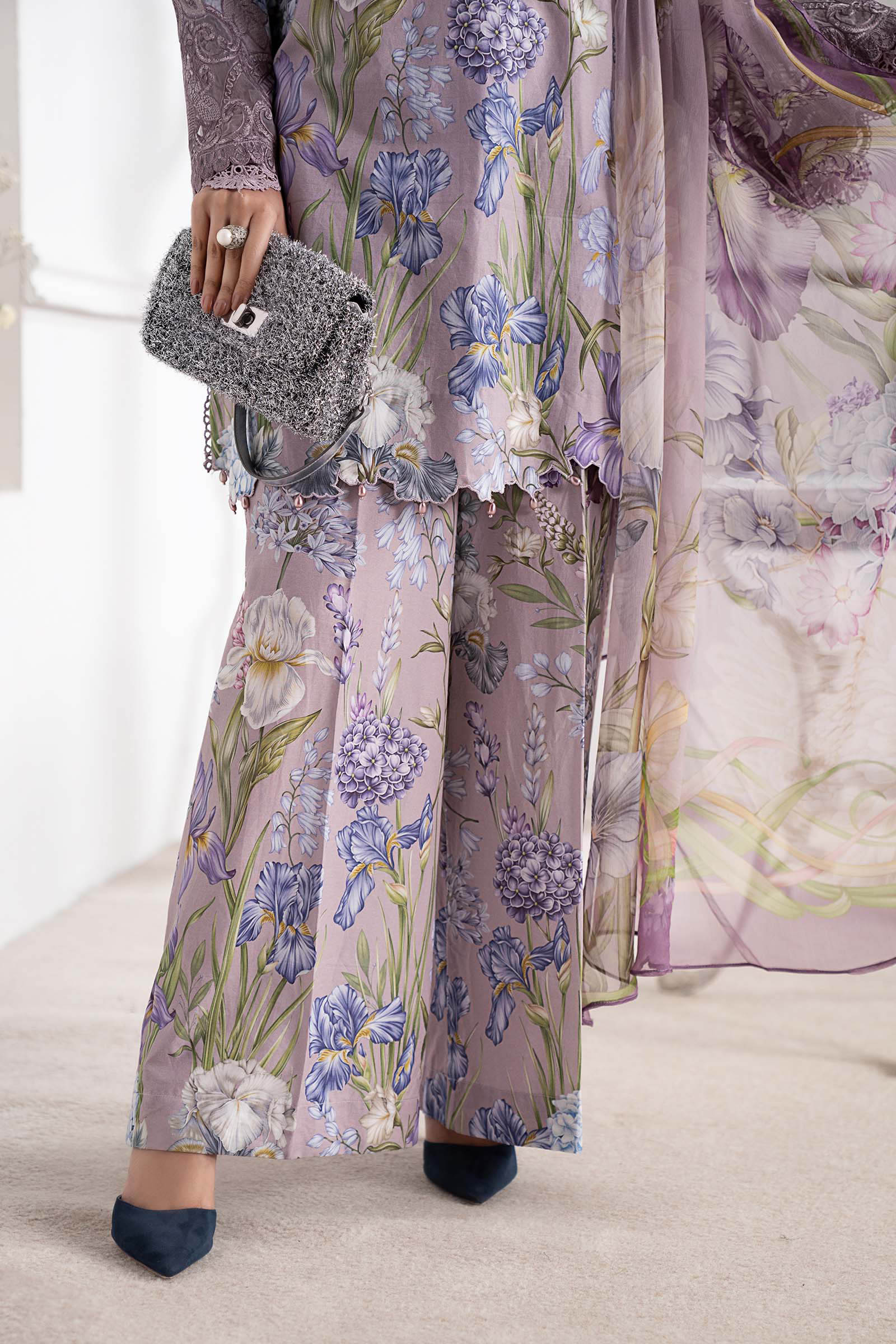 3 Piece Embroidered Cambric Suit