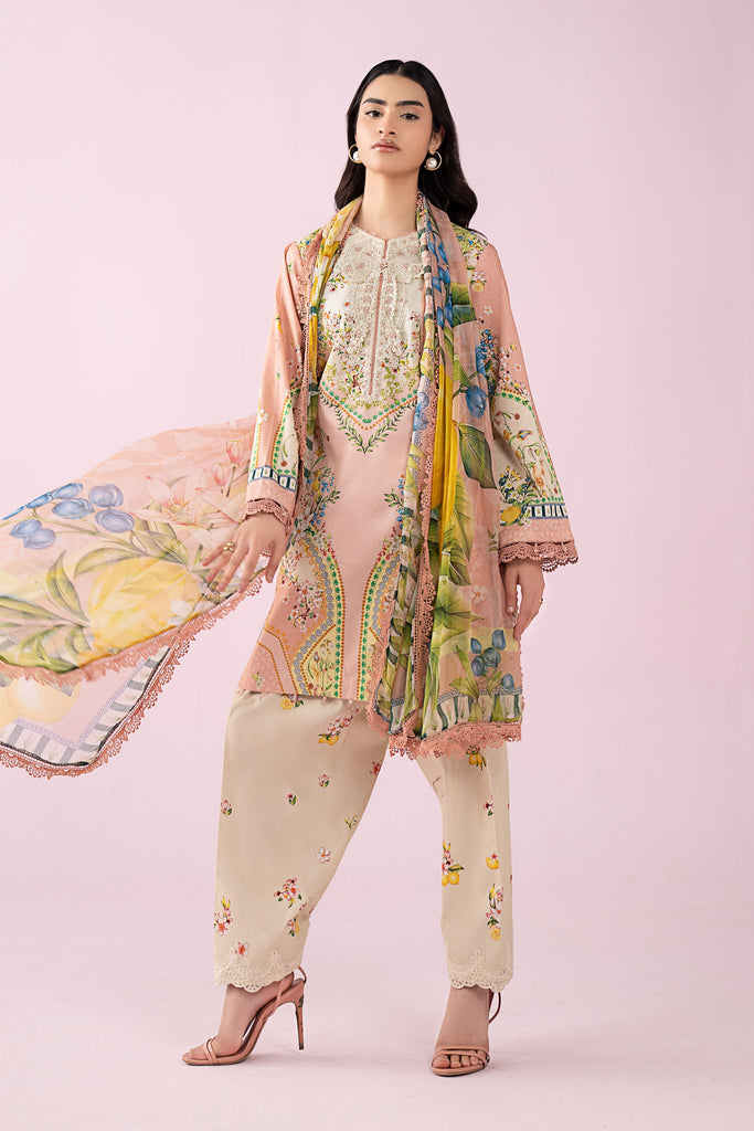 Maria B 3 Piece Embroidered Lawn Suit, view 1