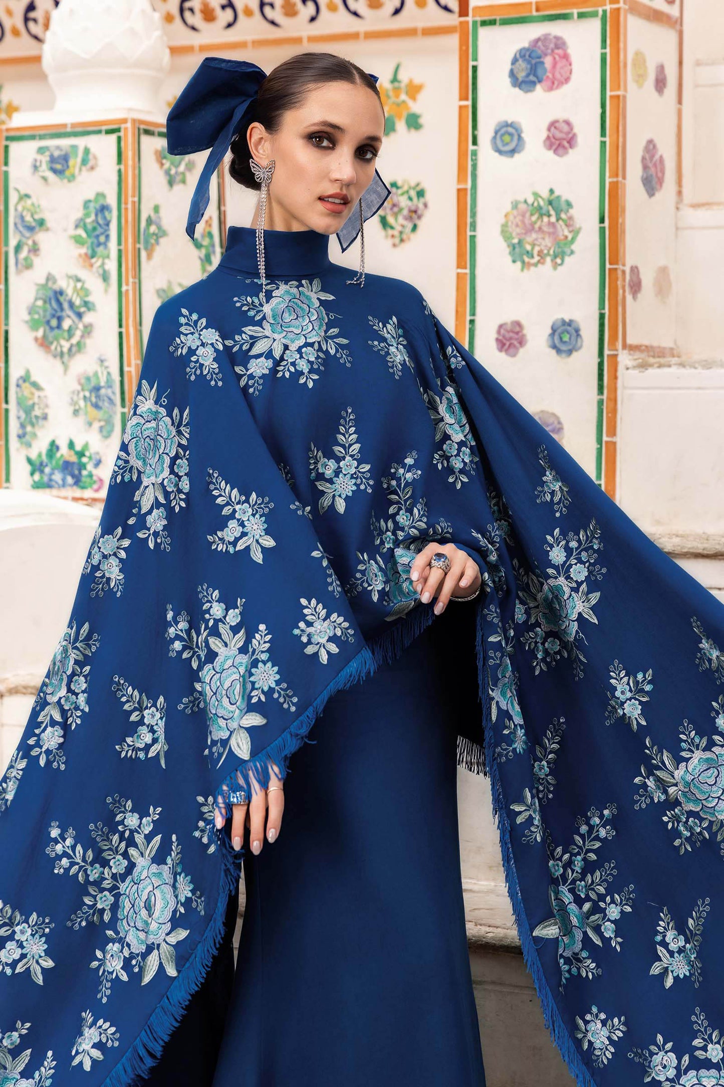 3 Piece Unstitched Embroidered Twill Linen Suit