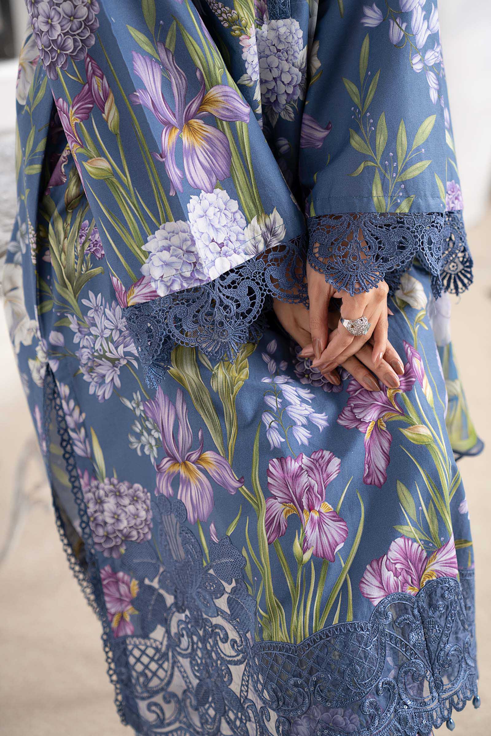 3 Piece Embroidered Cambric Suit