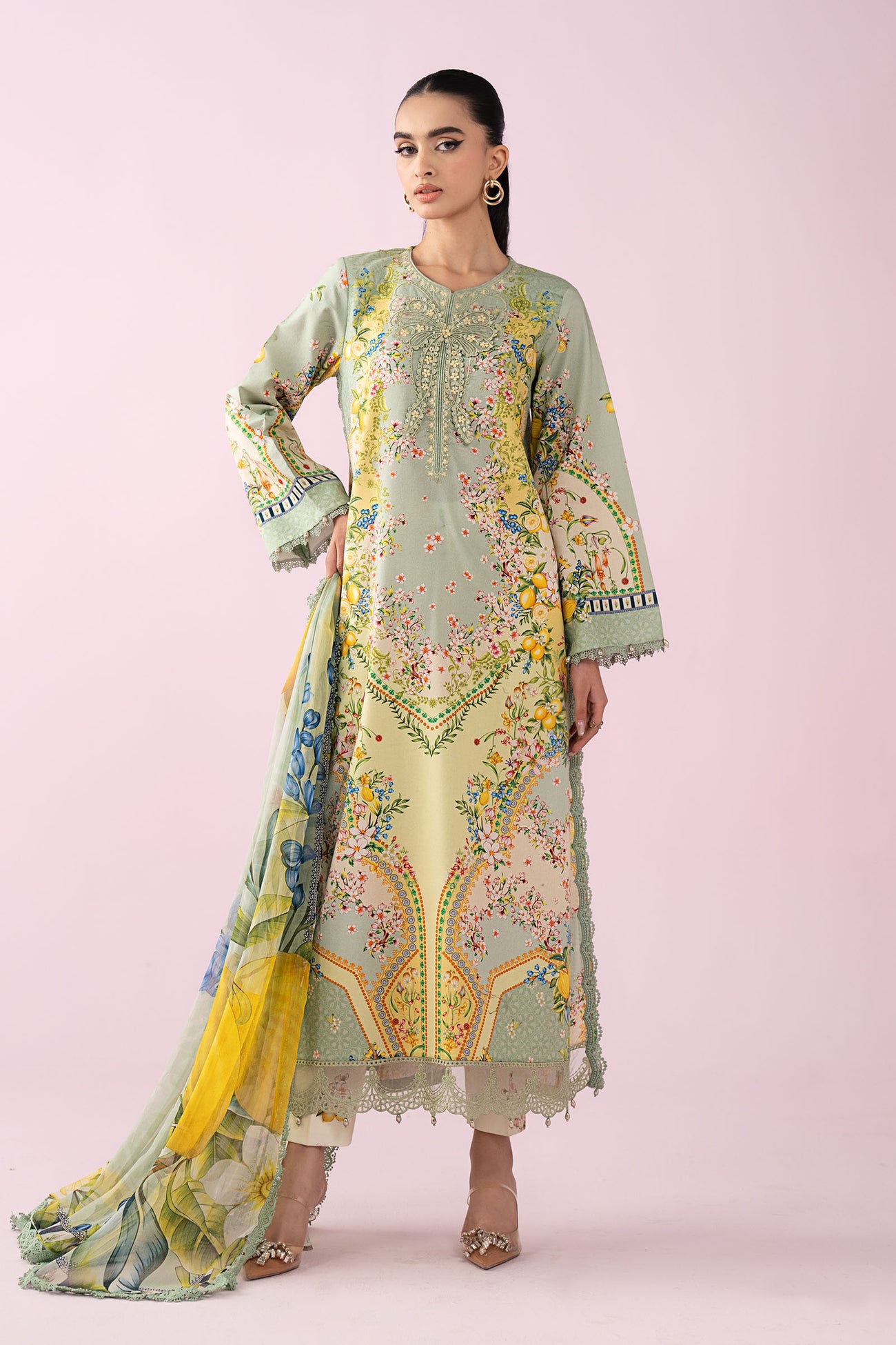 3 Piece Embroidered Lawn Suit