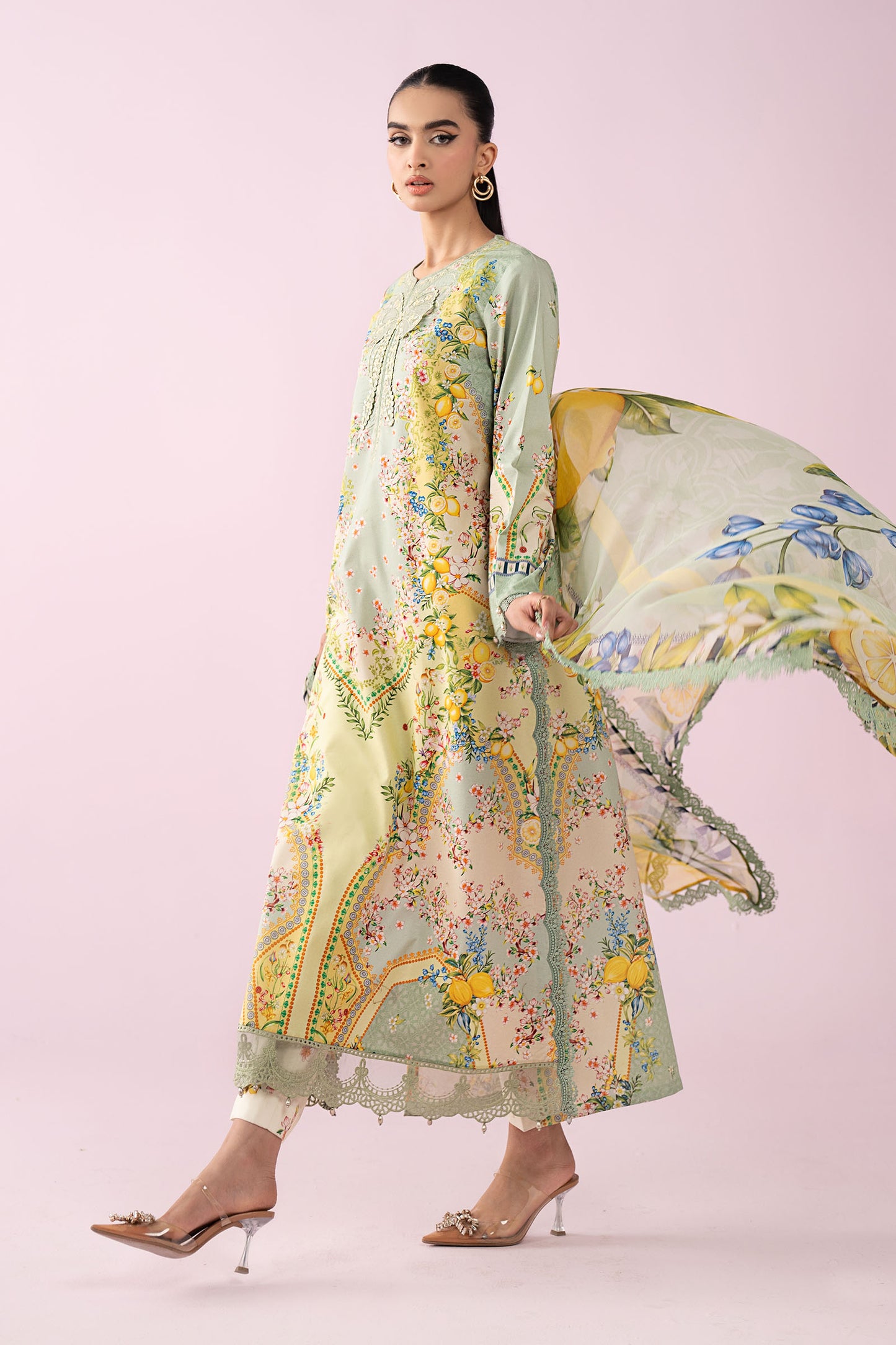 3 Piece Embroidered Lawn Suit