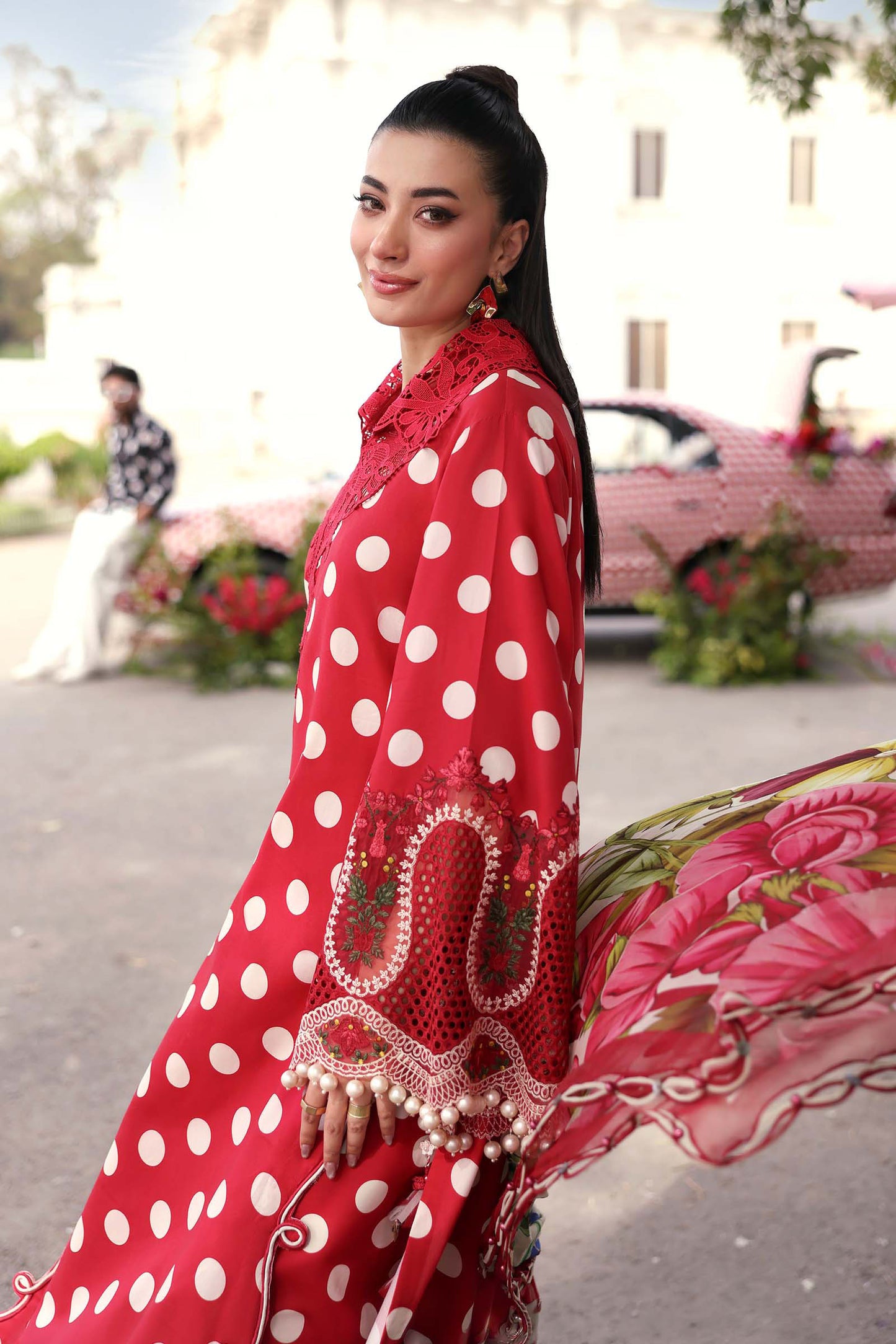 3 Piece Unstitched Embroidered Lawn Suit