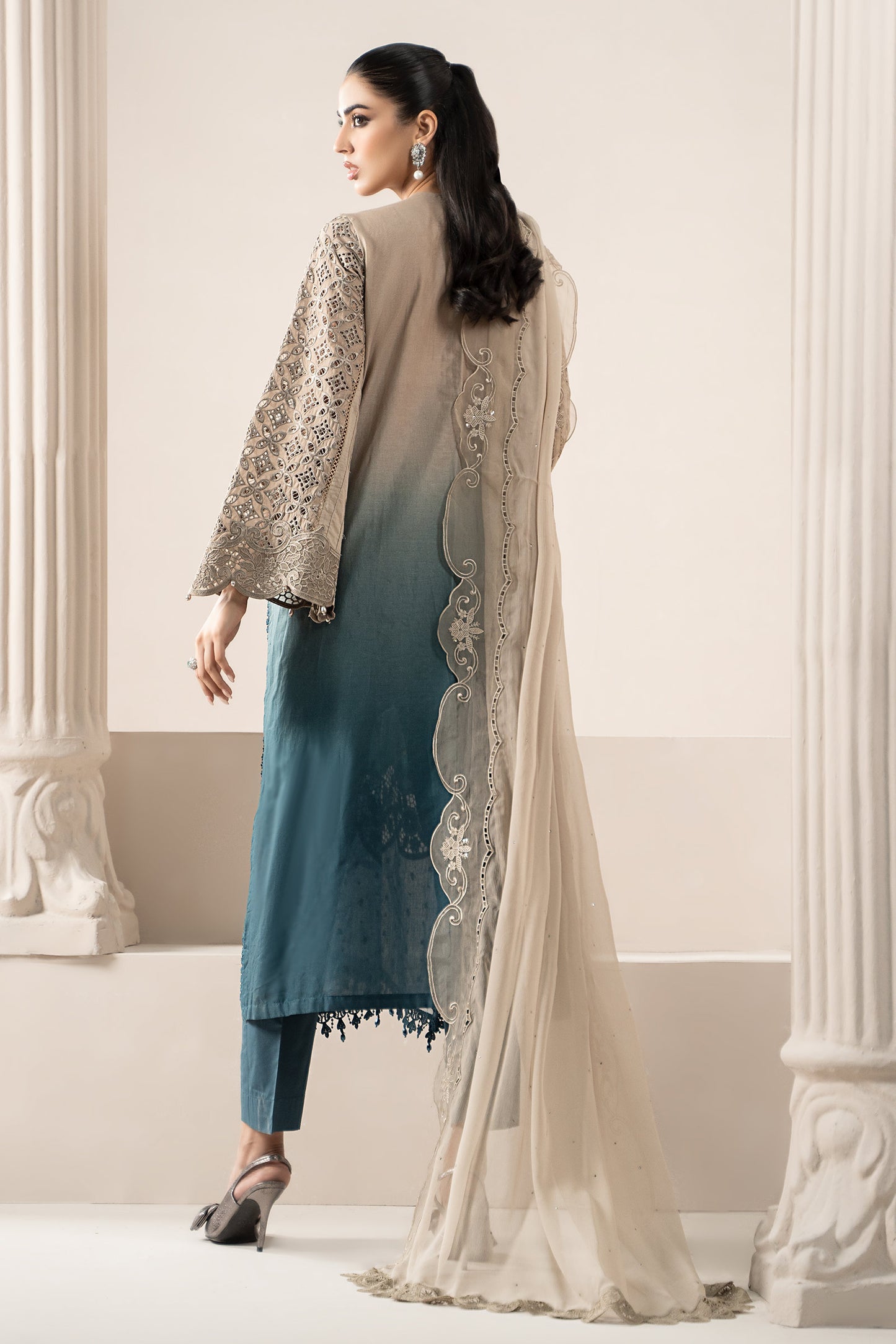 3 Piece Embroidered Lawn Suit | ELS-25-08