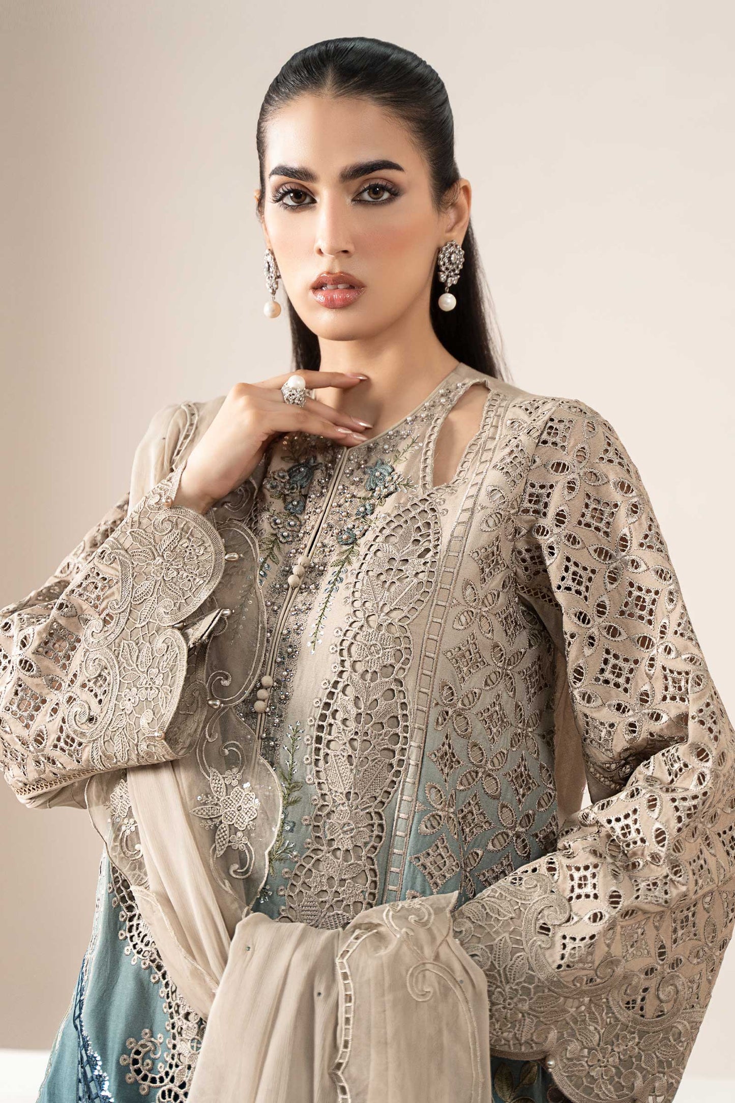 3 Piece Embroidered Lawn Suit | ELS-25-08