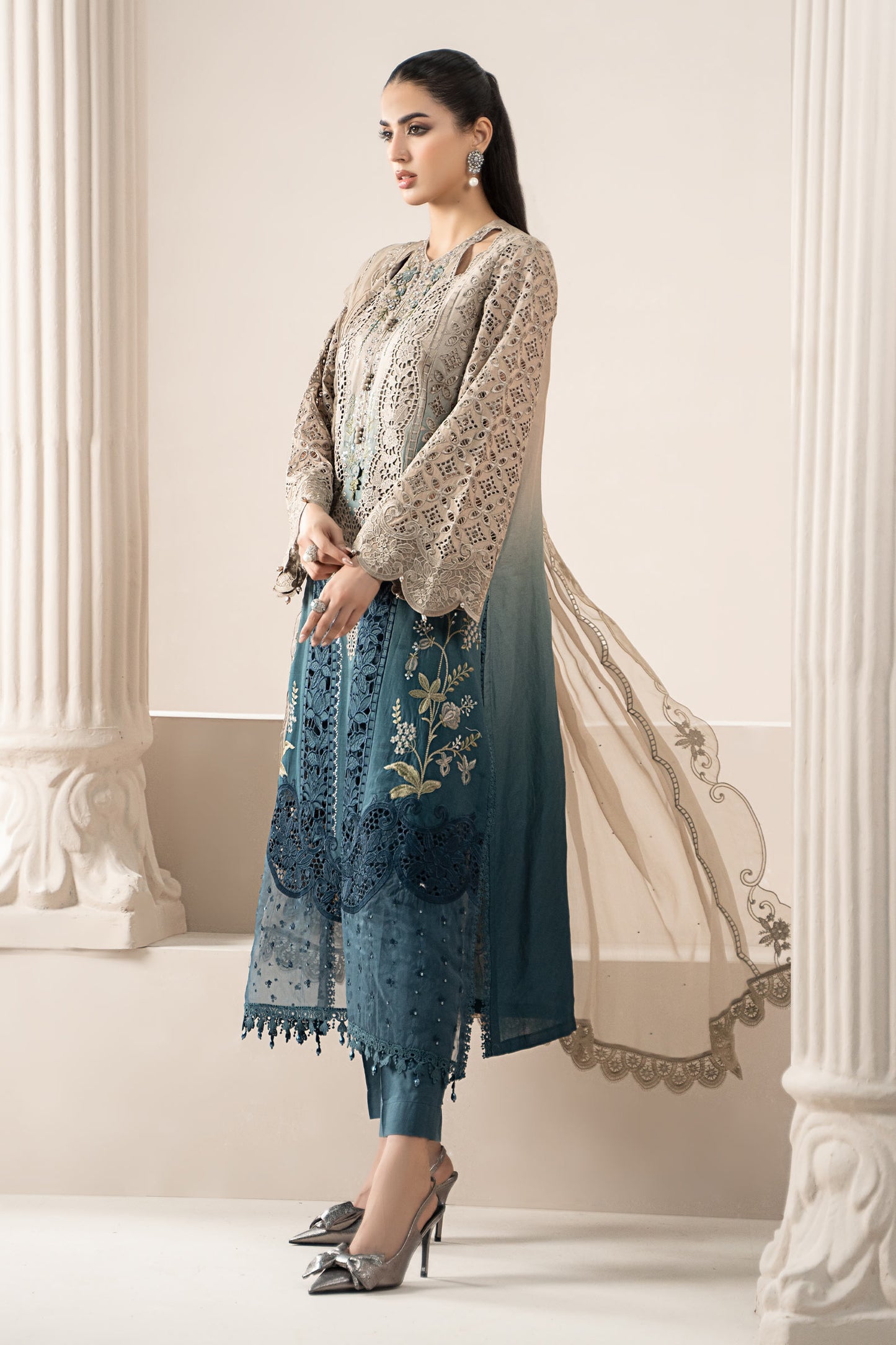 3 Piece Embroidered Lawn Suit | ELS-25-08