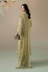 3 Piece Embroidered Raw Silk Suit