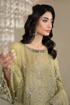 3 Piece Embroidered Raw Silk Suit