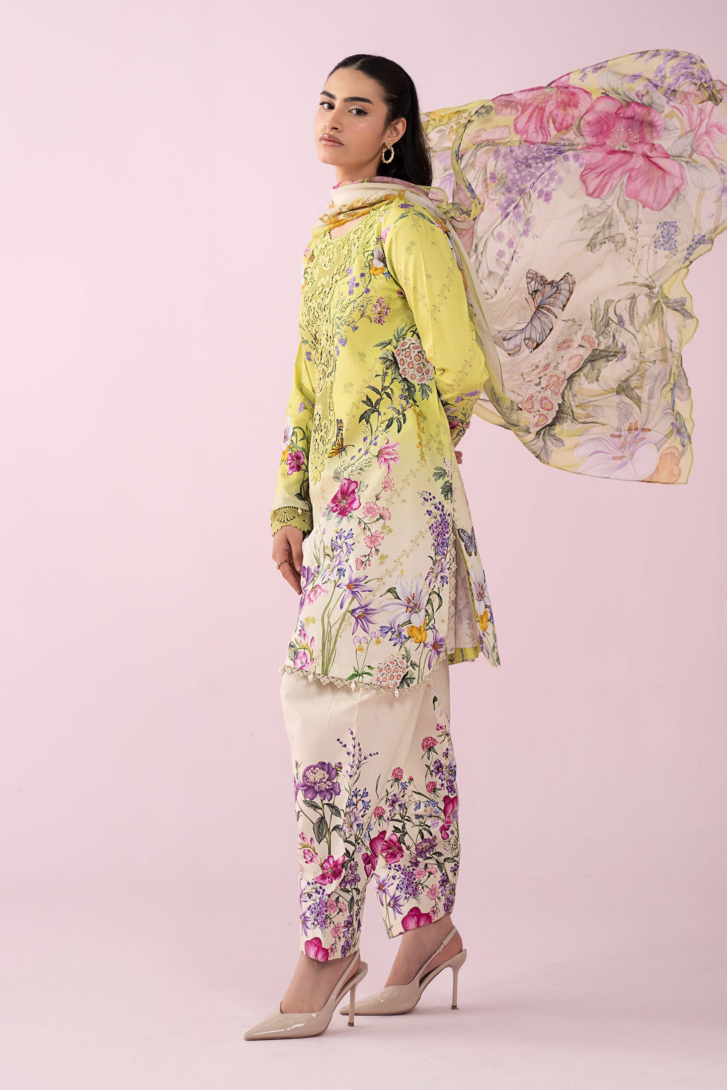 3 Piece Embroidered Lawn Suit