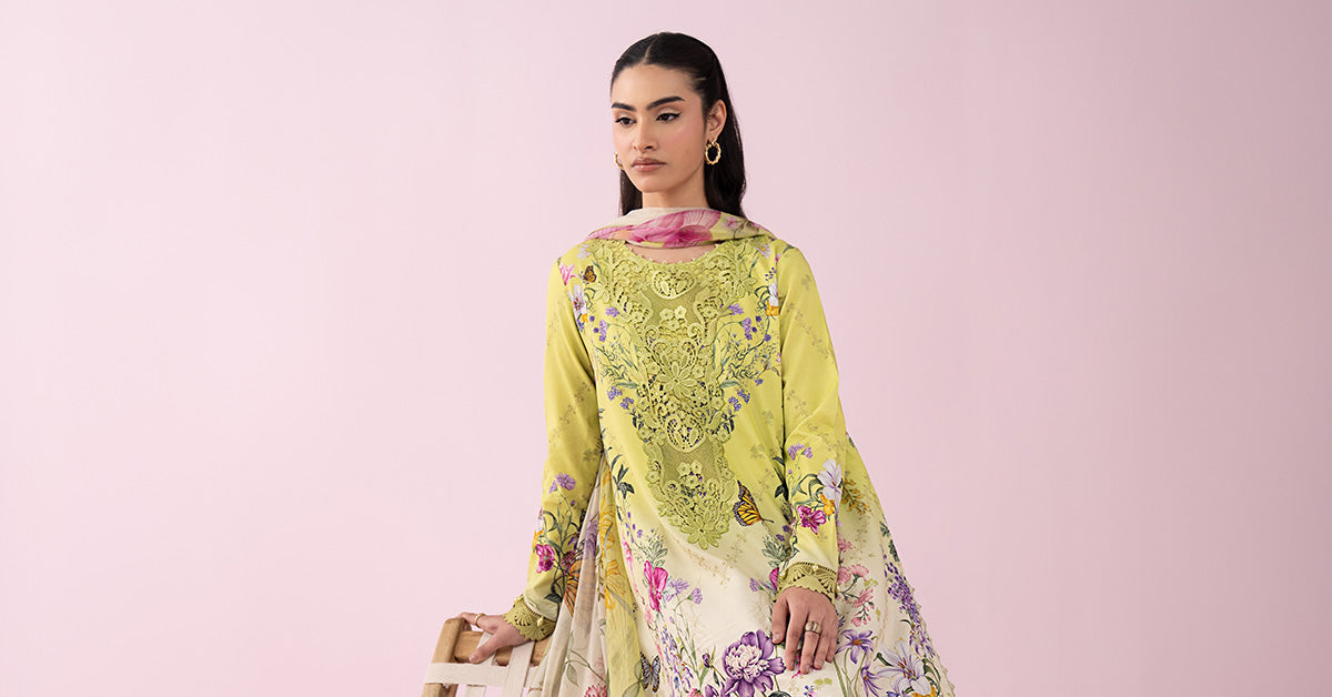 3 Piece Embroidered Lawn Suit