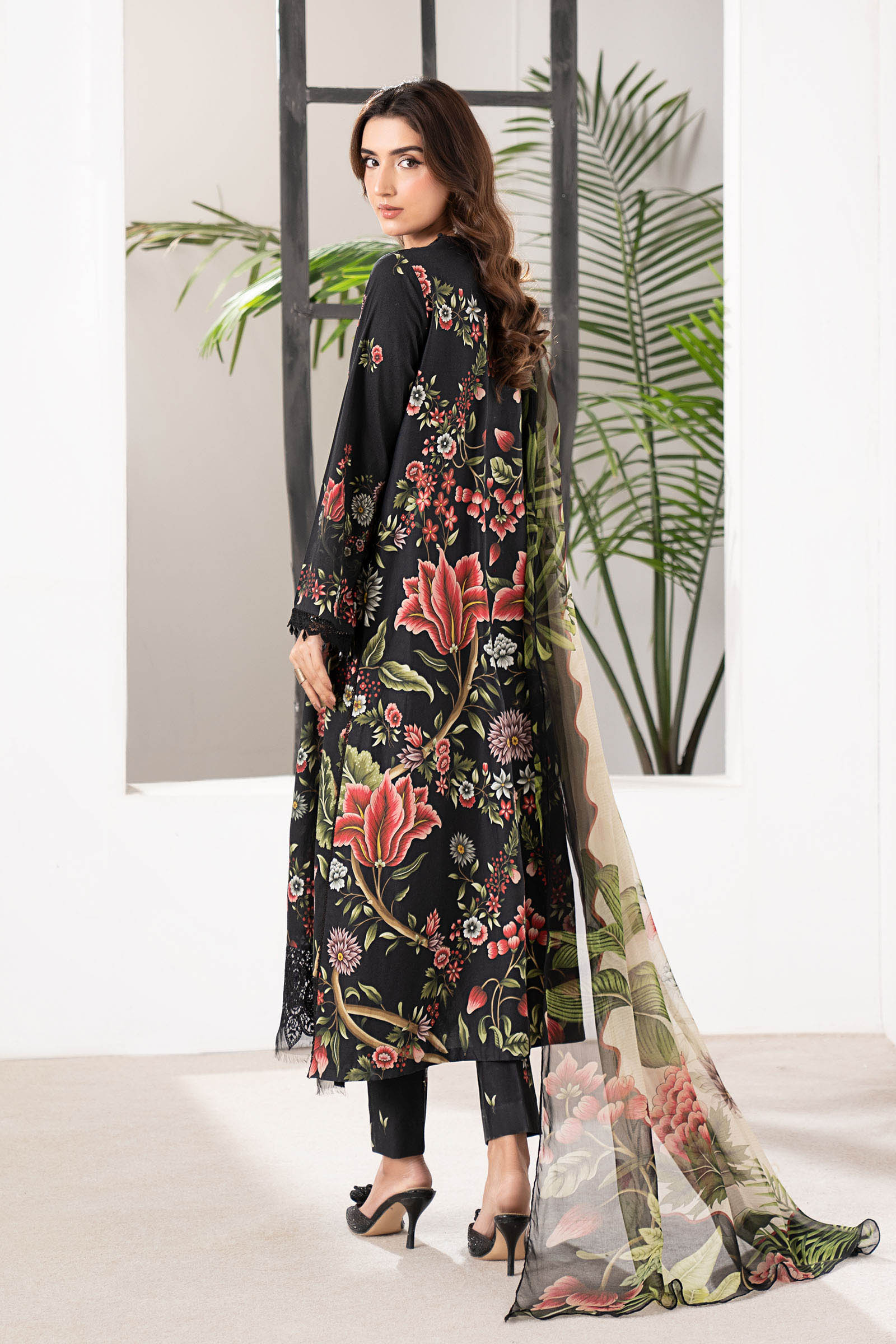 3 Piece Embroidered Cambric Suit