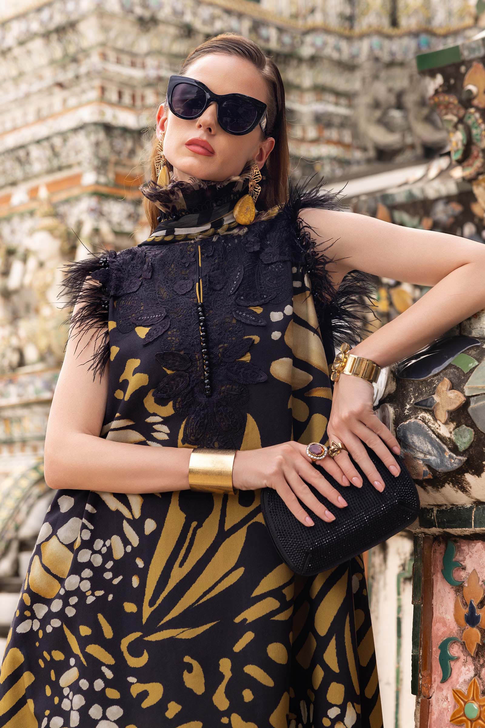 3 Piece Unstitched Embroidered Linen Suit